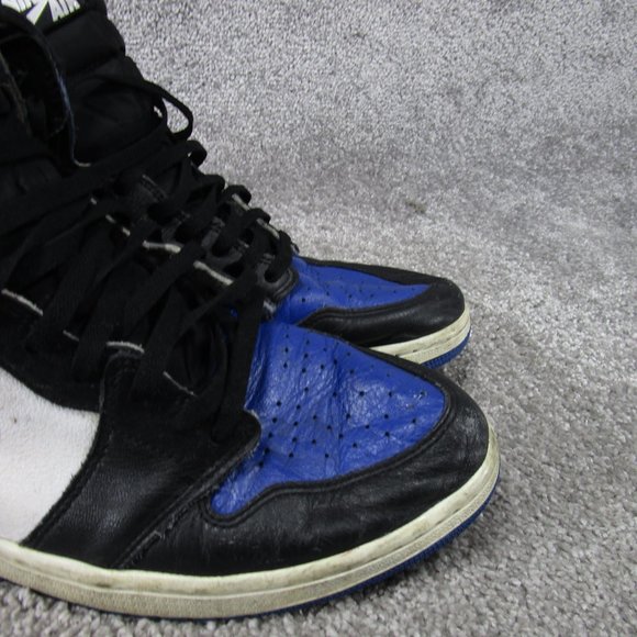 Jordan 1 Retro High Royal Toe Mens Size 14 Blue Black 555088-041 *Beaters main image 12